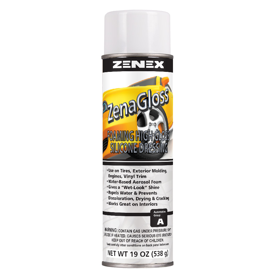 Aerosols |ZenaGloss Foaming High Gloss Silicone Dressing| Zenex